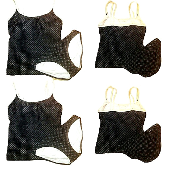 REEBOK Polka Dot 2PC. Swimsuit Size: S/M - Picture 2 of 7